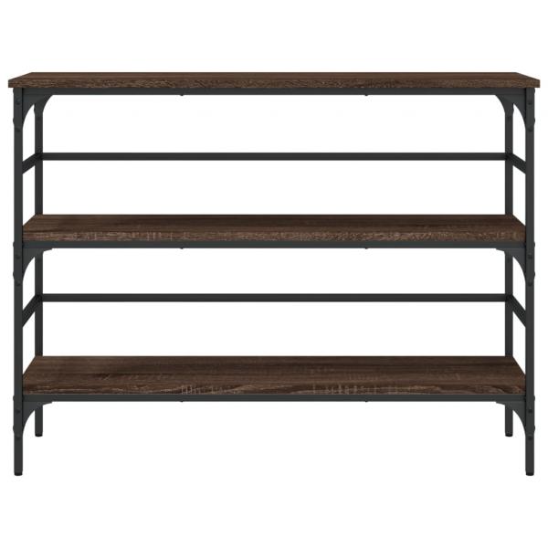 Konsolentisch Braun Eichen-Optik 100x32x75 cm Holzwerkstoff