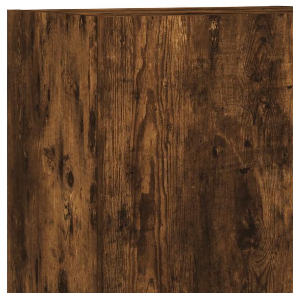 4-tlg. Wohnwand Räuchereiche Holzwerkstoff