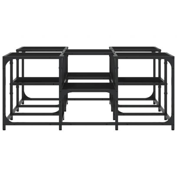 Couchtisch Schwarz 91x91x40 cm Holzwerkstoff
