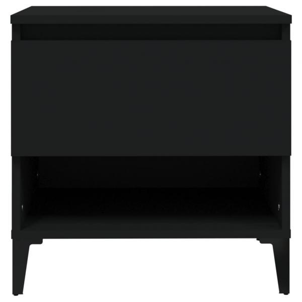 Beistelltisch Schwarz 50x46x50 cm Holzwerkstoff