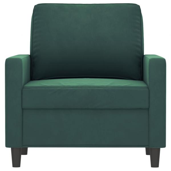 Sessel Dunkelgrün 60 cm Samt