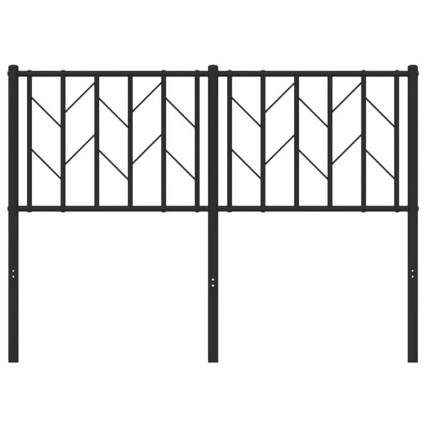 Kopfteil Metall Schwarz 120 cm