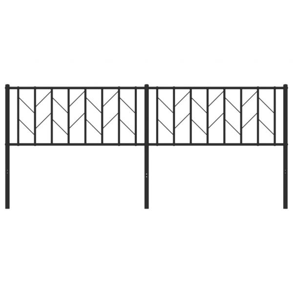 Kopfteil Metall Schwarz 200 cm