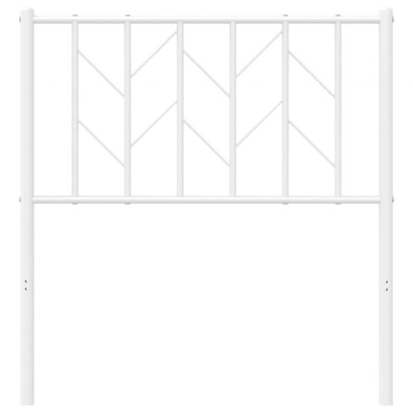 Kopfteil Metall Weiß 80 cm