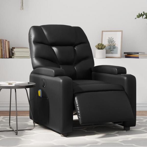 ARDEBO.de - Massagesessel Elektrisch Schwarz Kunstleder