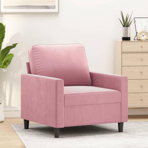 ARDEBO.de - Sessel Rosa 60 cm Samt