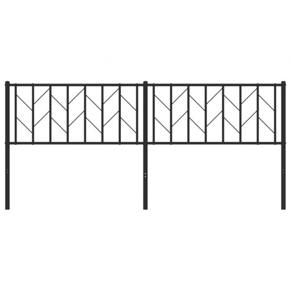 Kopfteil Metall Schwarz 193 cm