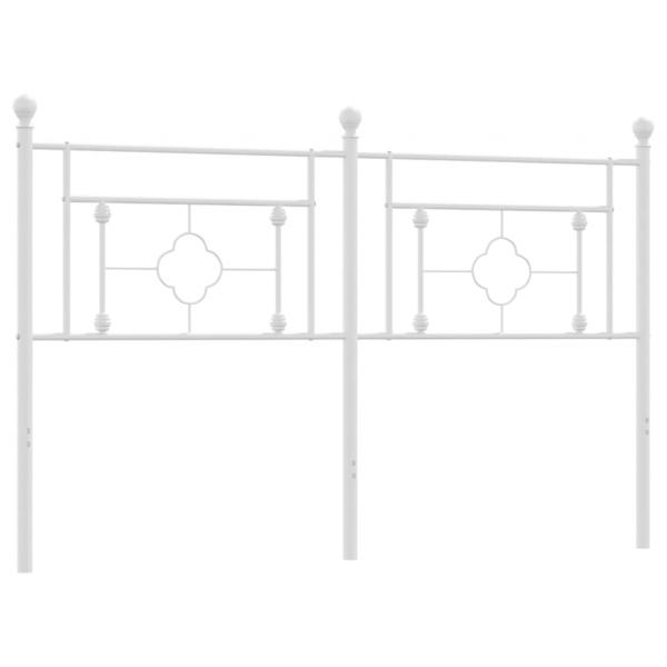Kopfteil Metall Weiß 150 cm