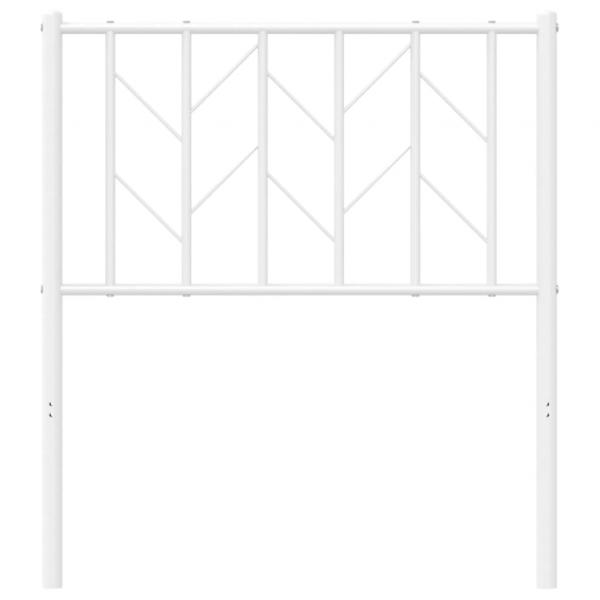 Kopfteil Metall Weiß 75 cm
