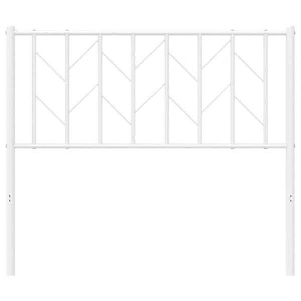 Kopfteil Metall Weiß 100 cm