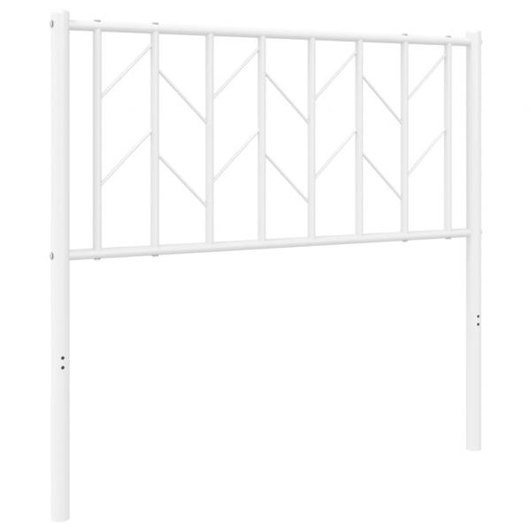 ARDEBO.de - Kopfteil Metall Weiß 90 cm