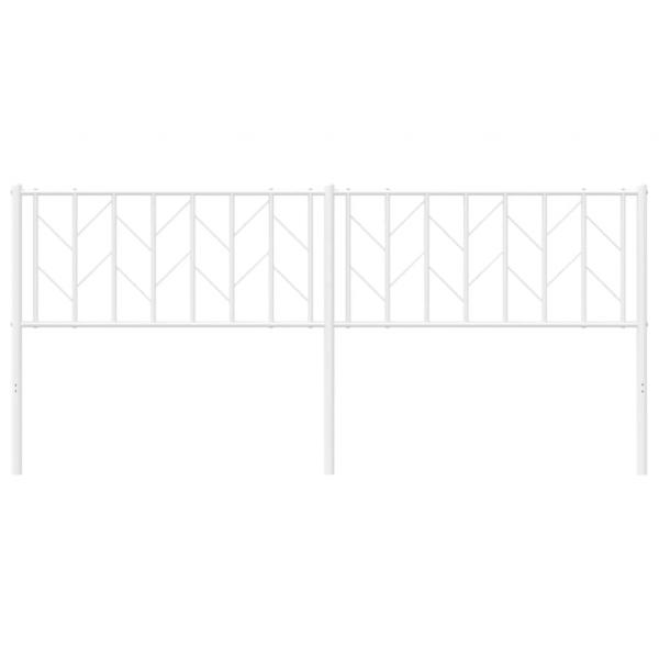 Kopfteil Metall Weiß 193 cm