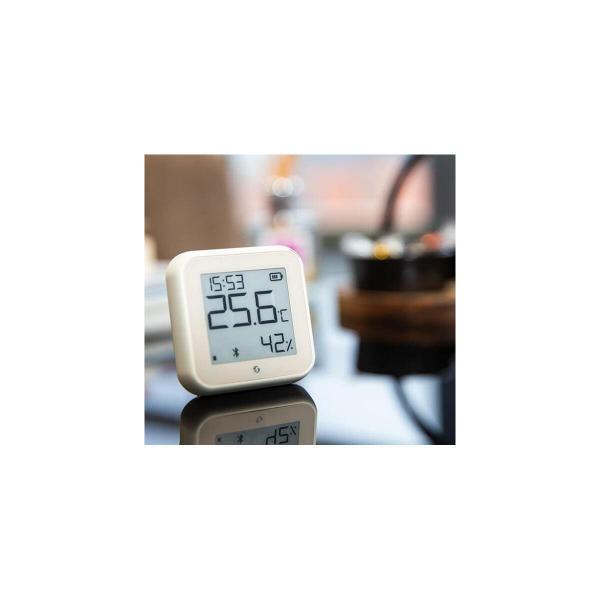 Shelly H&T Gen3 Temperatur- und Feuchtigkeitssensor, WLAN, Bluetooth, USB C, batteriebetrieben, ivory (Shelly_H&T_G3_i)