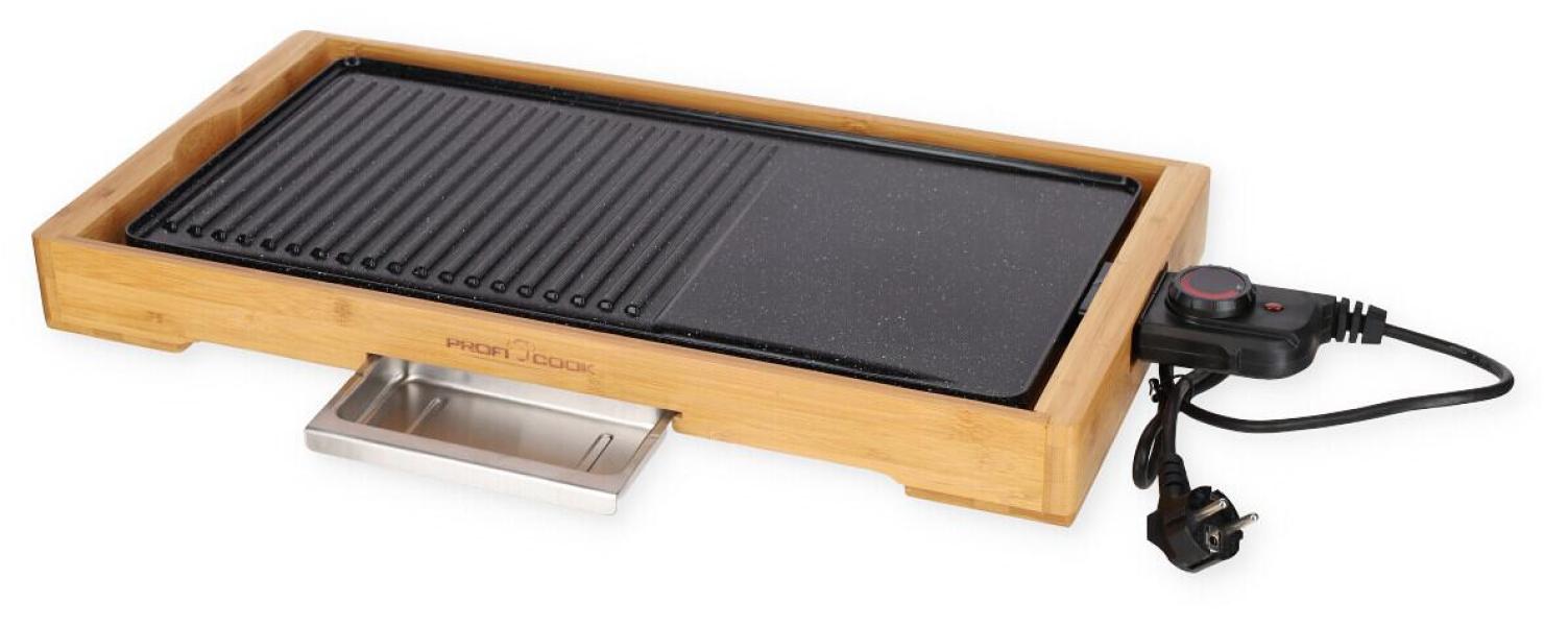 ProfiCook PC-TYG 1143 Teppanyaki-Grill, 2200 W, holz/schwarz (501143)