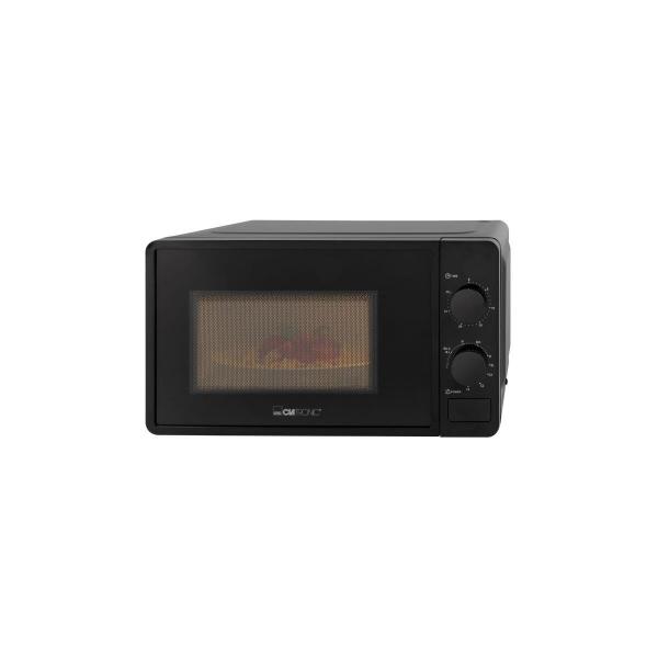 ARDEBO.de Clatronic MWG 792 Mikrowelle, 700 W, 20 L, mit 800 W Grill, 5 Mikrowellenleistungen, 3 Kombileistungsstufen, 1 Grillstufe, schwarz (264002)