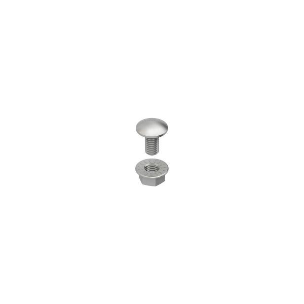 ARDEBO.de Niedax FLM 6X12 F Flachrundschrauben, M 6, Länge 12 mm, feuerverzinkt (Inhalt: 50 Stk.)