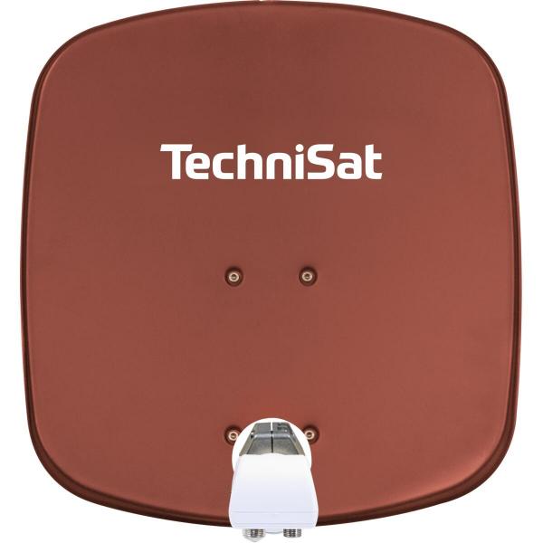 ARDEBO.de TechniSat DigiDish 45 rot mit Twin LNB (1445/2882)