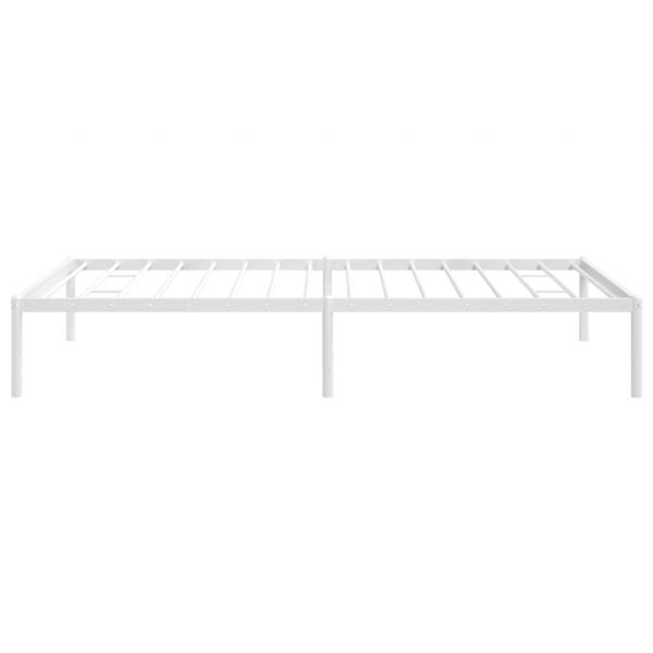 Bettgestell Metall Weiß 100x190 cm