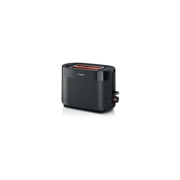 ARDEBO.de Bosch TAT2M123 Toaster, 950 W, 2 Schlitze, Auftaufunktion, Nachtoastfunktion, schwarz