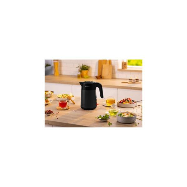Bosch TWK2M163 Wasserkocher, MyMoment, 2400 W, 1,7 L, Automatische Endabschaltung, Trockenhitzeschutz, schwarz