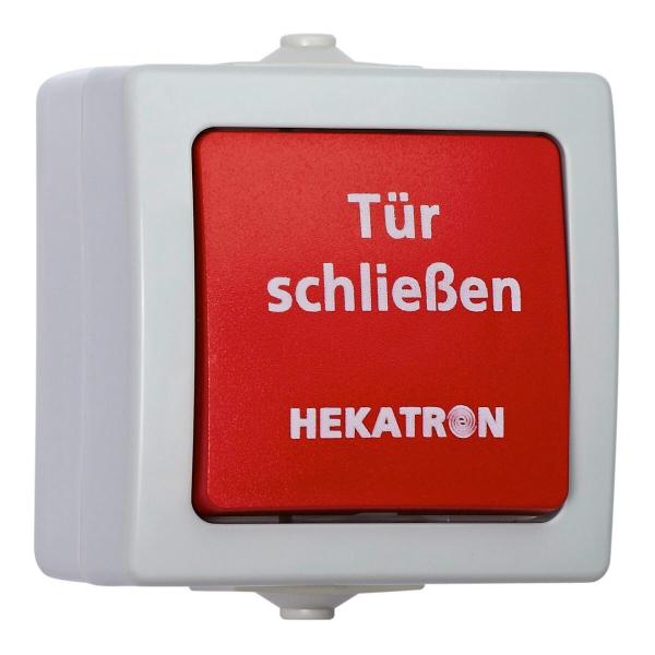 ARDEBO.de Hekatron HAT 03 Handauslösetaster AP-Montage, 75x75x55 mm, grau (6500142)