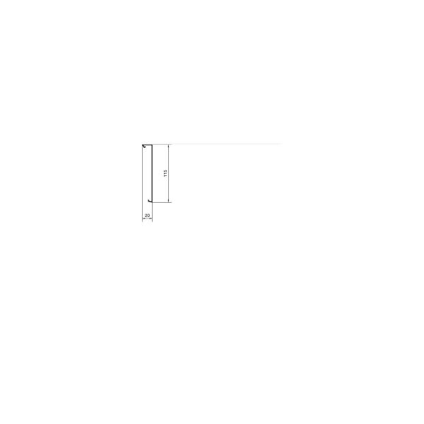 Hager SL2011529010 Sockelleistenkanal-OT 115x20mm, reinweiß