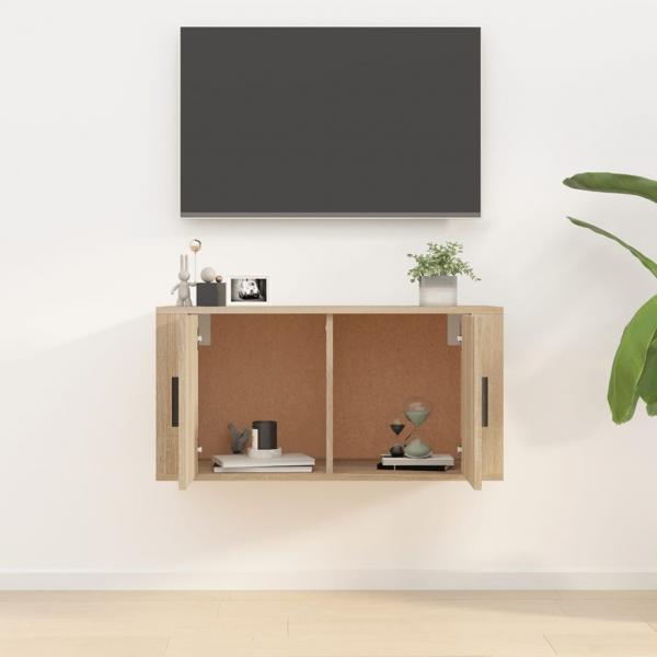 TV-Wandschrank Sonoma-Eiche 80x34,5x40 cm