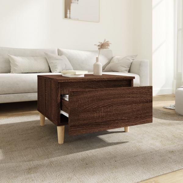 Beistelltische 2 Stk. Braun Eiche 50x46x35 cm Holzwerkstoff