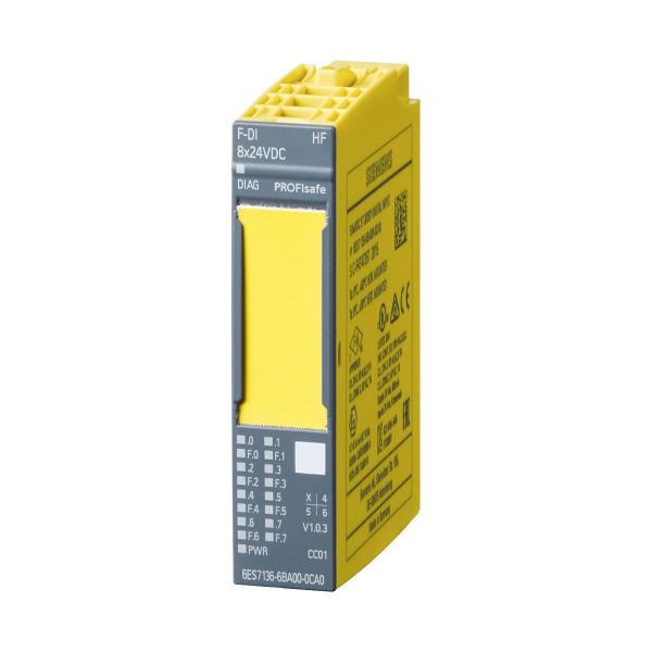 ARDEBO.de Siemens 6ES7136-6BA01-0CA0 SIMATIC DP, Elektronikmodul für ET 200SP, F-DI 8x 24VDC HF, 15mm Baubr., bis PL E (ISO 13849-1)/ SIL3 (IEC 61508)