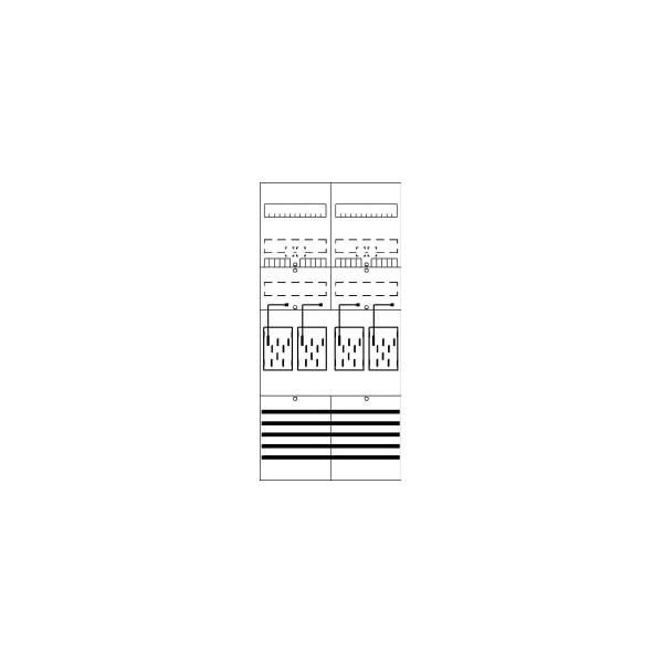 ARDEBO.de STRIEBEL & JOHN BF27L4 Zählerfeld 7RE 4Z mit BKE-I, 500x1050mm (2CPX054135R9999)