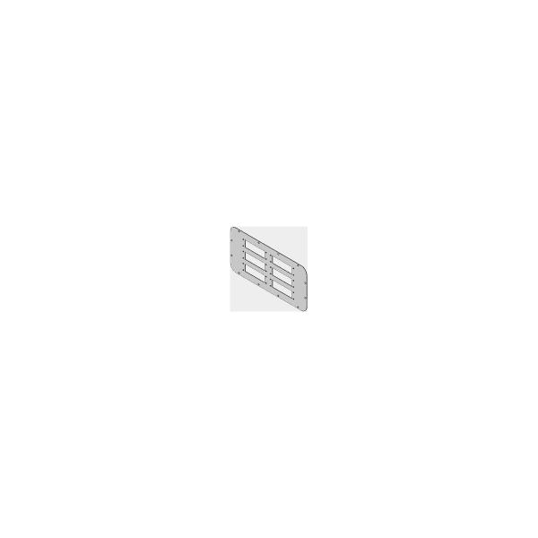 ARDEBO.de Icotek FP-AX 436x221-1 Flanschplatte, Größe 7, 436x221mm, für AX Schaltschrank (43909)