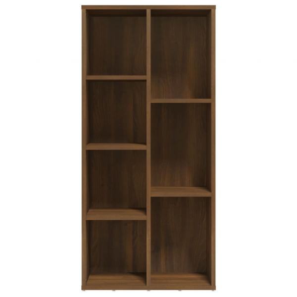 Bücherschrank Braun Eichen-Optik 50x25x106 cm