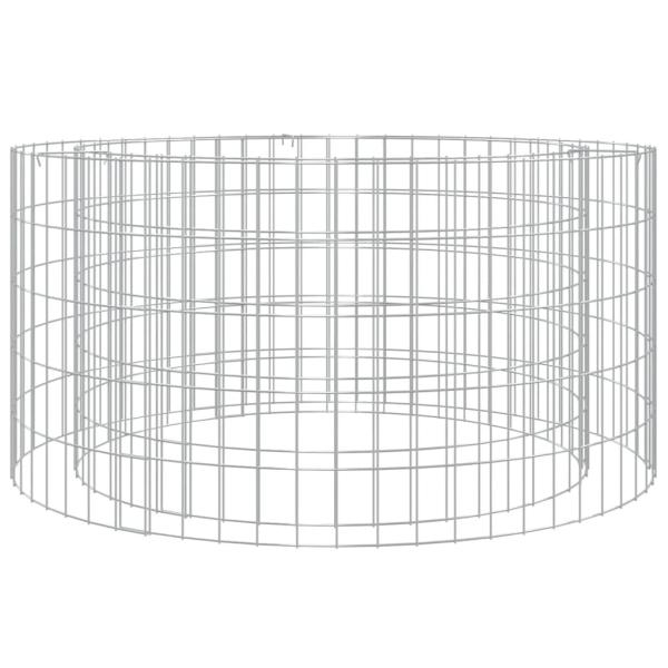 Gabionen-Feuerstelle Ø 100 cm Verzinktes Eisen