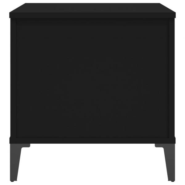 Couchtisch Schwarz 60x44,5x45 cm Holzwerkstoff
