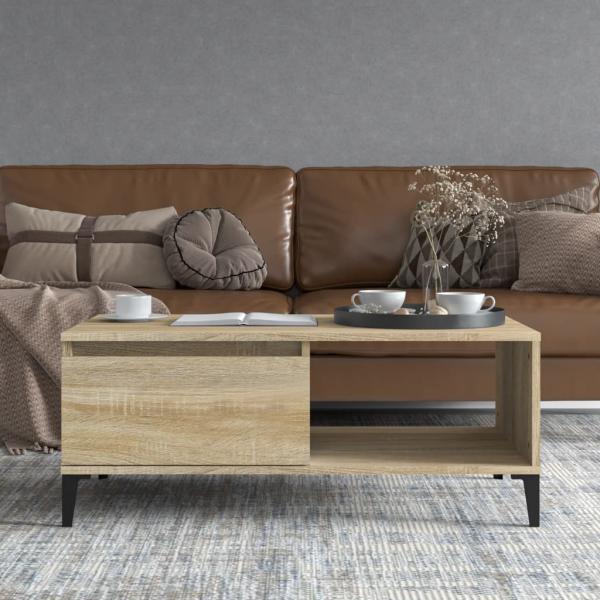 Couchtisch Sonoma-Eiche 90x50x36,5 cm Holzwerkstoff