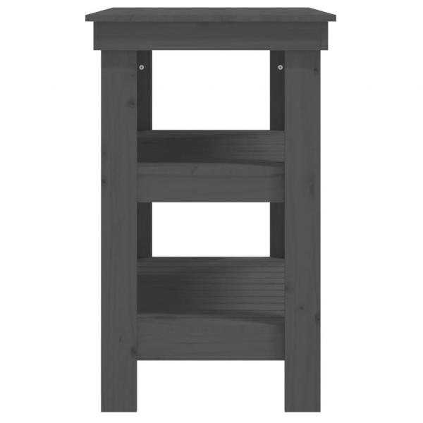 Werkbank Grau 78,5x50x80 cm Massivholz Kiefer