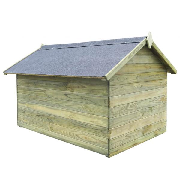 Hundehütte mit öffnendem Dach Imprägniertes Kiefernholz