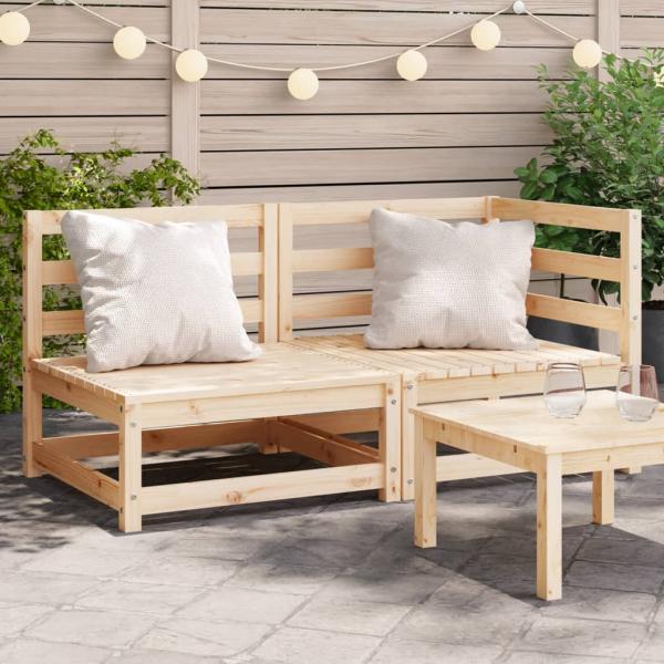 ARDEBO.de - Gartensofa 2-Sitzer Massivholz Kiefer
