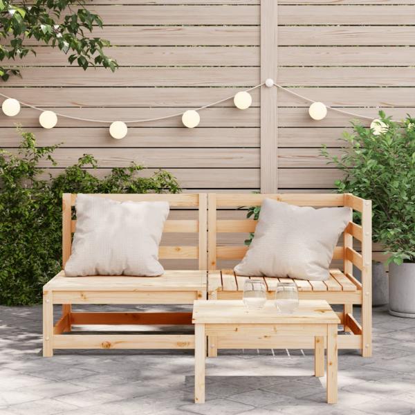 Gartensofa 2-Sitzer Massivholz Kiefer