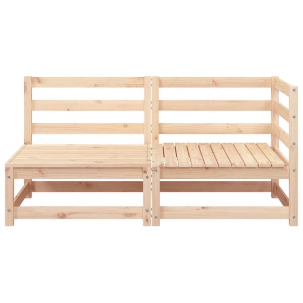 Gartensofa 2-Sitzer Massivholz Kiefer