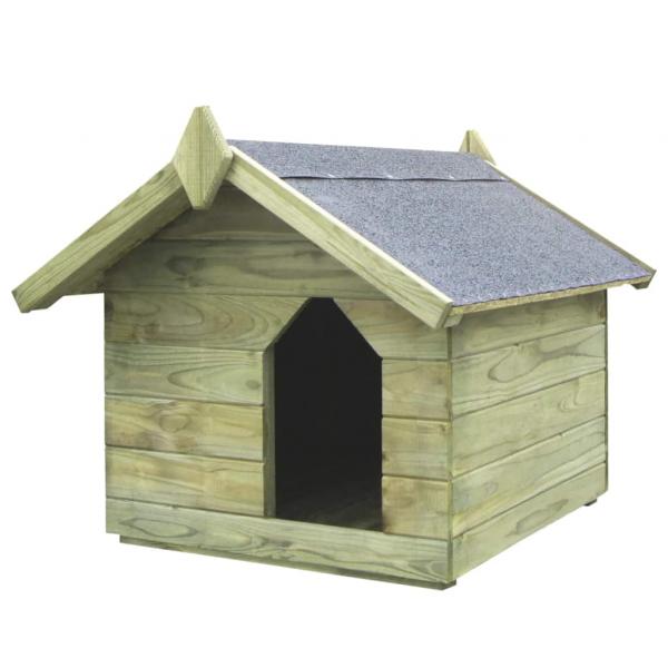 ARDEBO.de - Hundehütte mit Dach Imprägniertes Kiefernholz