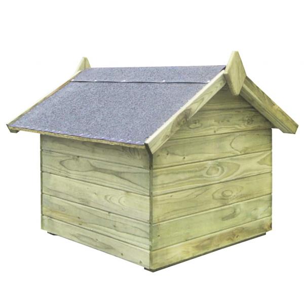 Hundehütte mit Dach Imprägniertes Kiefernholz