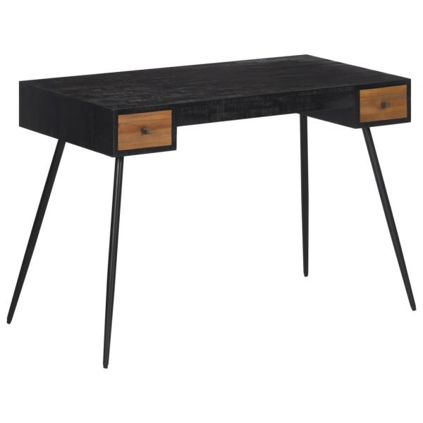 ARDEBO.de - Schreibtisch 117x56,5x75 cm Recyceltes Massivholz Teak