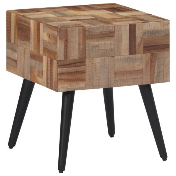 ARDEBO.de - Beistelltisch 40x40x45 cm Recyceltes Massivholz Teak