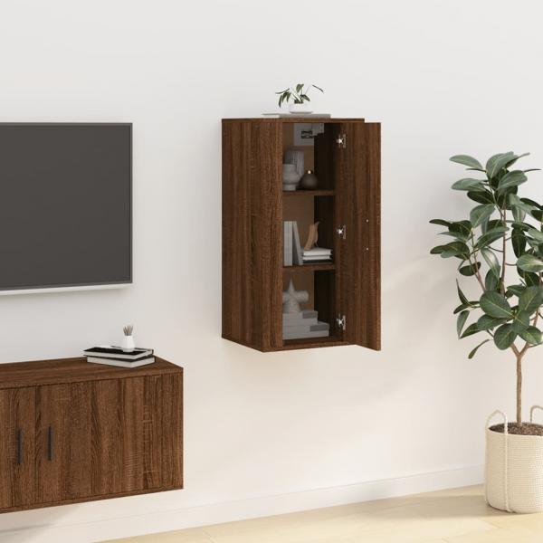 TV-Wandschrank Braun Eichen-Optik 40x34,5x80 cm