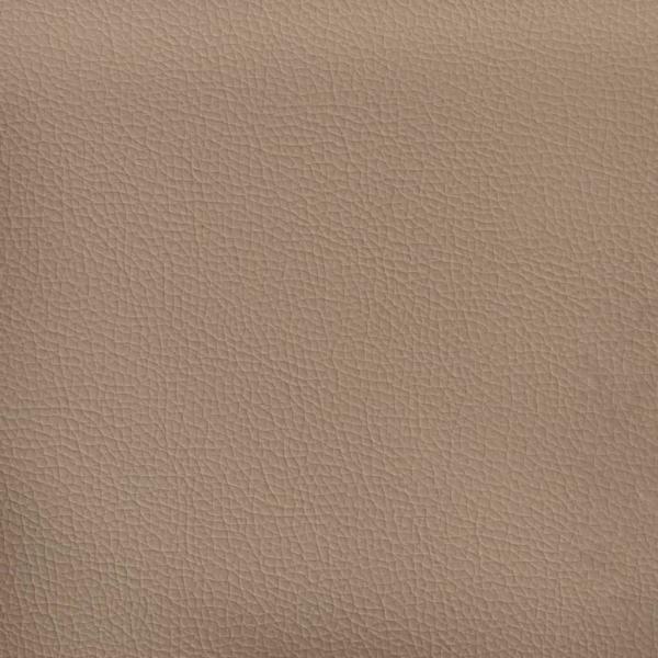 Sessel mit Hocker Cappuccino-Braun 60 cm Kunstleder