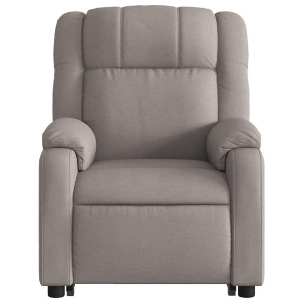 Relaxsessel mit Aufstehhilfe Taupe Stoff