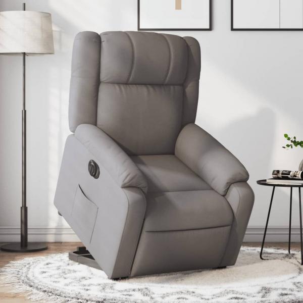 ARDEBO.de - Relaxsessel mit Aufstehhilfe Elektrisch Taupe Stoff