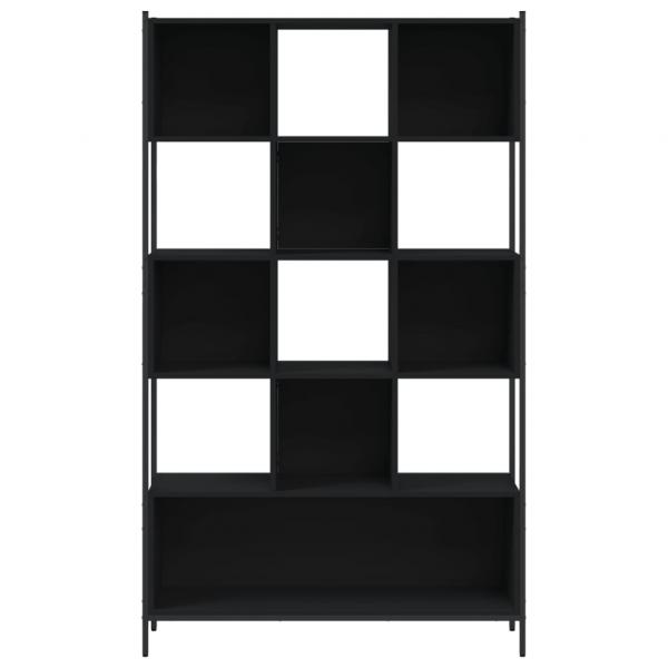 Bücherregal Schwarz 102x28x172 cm Holzwerkstoff