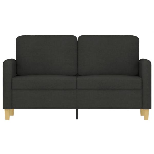 2-Sitzer-Sofa Schwarz 120 cm Stoff